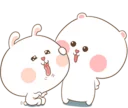 😘 emoji TUAGOM:PUFFY BEAR AND RABBIT 2-NAB❤ Telegram sticker 24 of 35