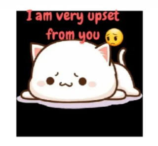 😢 emoji Chibi cat 😍☘ @stickersbag Telegram sticker 14 of 52