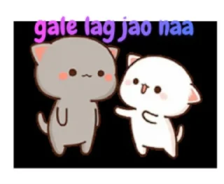 🤗 emoji Chibi cat 😍☘ @stickersbag Telegram sticker 12 of 52