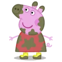 😅 emoji Peppa Pig Telegram sticker 9 of 24
