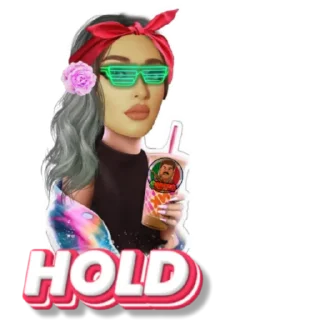 💋 emoji RORO CALLS by @Stickers_Machine Telegram sticker 11 of 15
