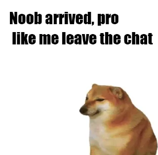 🙂 emoji Doge of @activeartist Telegram sticker 1 of 49