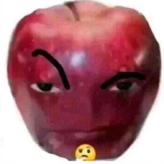 🍎 emoji expression uwu Telegram sticker 8 of 15