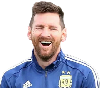 😆 emoji Lionel Messi @Stickersey Telegram sticker 8 of 45