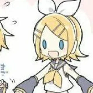 🍊 emoji ❃.✮:▹Rin Kagamine◃:✮.❃ @hhaikara Telegram sticker 14 of 70