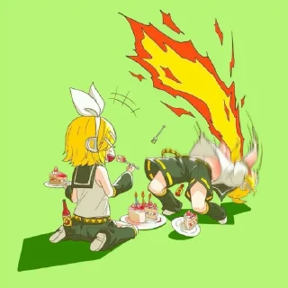 🧇 emoji Kagamine Rin — @StickerAnimePack Telegram sticker 21 of 120