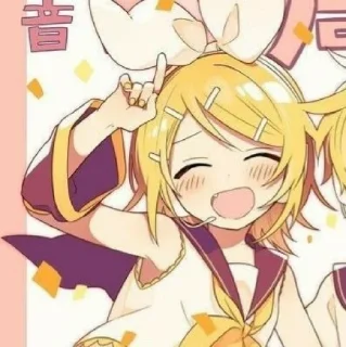 🧇 emoji Kagamine Rin — @StickerAnimePack Telegram sticker 18 of 120