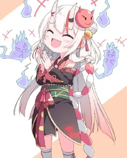 🤣 emoji Nakiri Ayame @dwipaa11 Telegram sticker 6 of 64