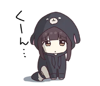 🌩 emoji @waesticker kurumi-chan.10 Telegram sticker 19 of 42