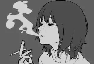 Sticker from Lalaine's Smoking pack