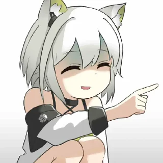 🐱 emoji 指人表情包 by @九雨QAme Telegram sticker 14 of 71