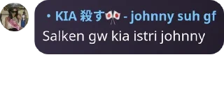 Sticker from KIA JDOH JOHNNY