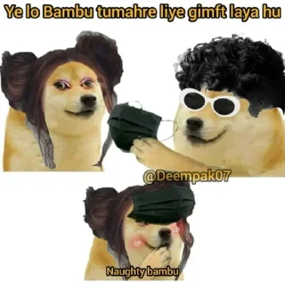😎 emoji Cheems the doge @Mishrajii_726 (@CalsiBot) Telegram sticker 4 of 56