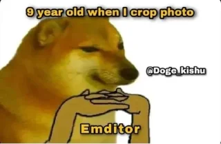 😗 emoji Cheems the doge @Mishrajii_726 (@CalsiBot) Telegram sticker 17 of 56