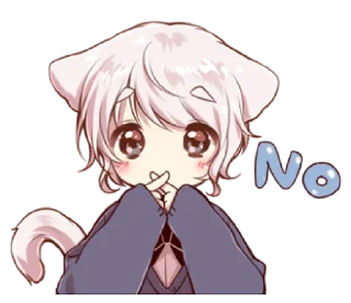 Sticker from Cute cat ear boy @bistic
