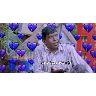 💔 emoji @stickersworld_offl Vadivelu Stickers Telegram sticker 17 of 20