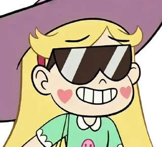😎 emoji Star Butterfly ➜ @AnimeStickersIndo Telegram sticker 21 of 25