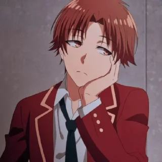 🌼 emoji Ayanokouji Kiyotaka @sticker_anime_boy Telegram sticker 11 of 22