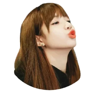 😘 emoji Lisa @Stickersey Telegram sticker 15 of 25