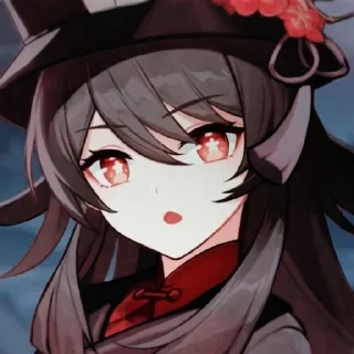 💫 emoji [✎𖥻hutao geshin impact • @Hiiragihelp .₊˚] Telegram sticker 20 of 38
