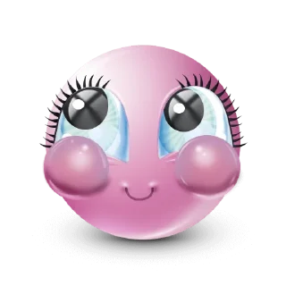 👀 emoji pink Telegram sticker 10 of 17