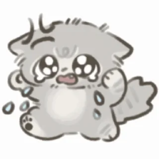 😿 emoji 蜜桃猫猫 Telegram sticker 7 of 15