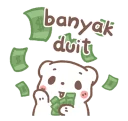 💵 emoji BearPlease Pop-Ups @wearexo Telegram sticker 24 of 24