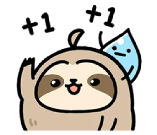 ✌️ emoji crown the sloth | @cutestickers4you Telegram sticker 20 of 24