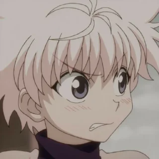 😶 emoji Killua Telegram sticker 8 of 68