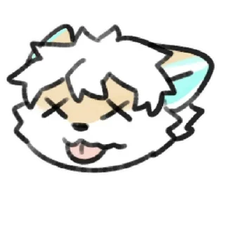 😵 emoji 香草冰激凌 Telegram sticker 23 of 43