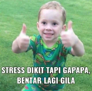 👍 emoji Meme gajelas kek hidup lo Telegram sticker 14 of 45