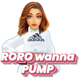 💋 emoji RORO CALLS by @Stickers_Machine Telegram sticker 3 of 15