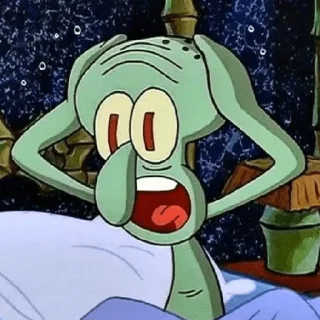 Sticker from Squidward