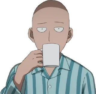 ☕️ emoji One punch man! Telegram sticker 6 of 120