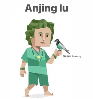 🖕 emoji gabut aja Telegram sticker 1 of 108