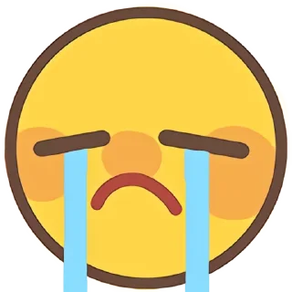 😭 emoji 小黄豆表情包 Telegram sticker 12 of 105