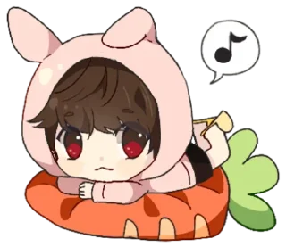 🤖 emoji tinybun boy with @sugarcunt Telegram sticker 7 of 40