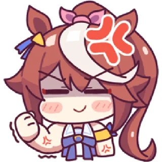 😡 emoji 马娘第二期 @zhaxia_cn Telegram sticker 18 of 70