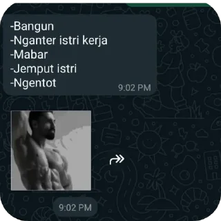 💪 emoji STIKER ASEPP Telegram sticker 22 of 25