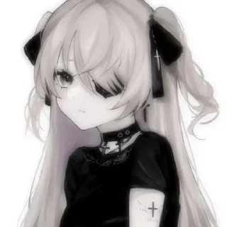 Sticker from Dark Anime girls [ @Cutie_Riya ]