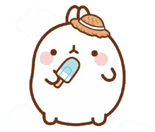 Sticker from Molang 💭 ㅡ by @taerastickers