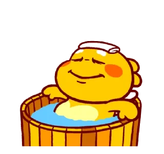 🛀 emoji QooBee Stiker Animasi 01 @bistic Telegram sticker 6 of 24