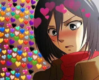 😎 emoji Mikasa Ackerman Telegram sticker 14 of 28
