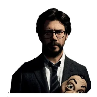 😒 emoji @moneyheiststickers for more Telegram sticker 13 of 16