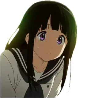 😅 emoji Eru chitanda @animestickerchannel Telegram sticker 22 of 50