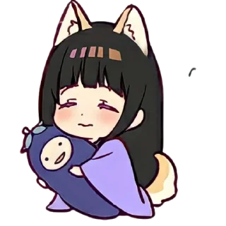 ☺️ emoji Eru chitanda @animestickerchannel Telegram sticker 10 of 50