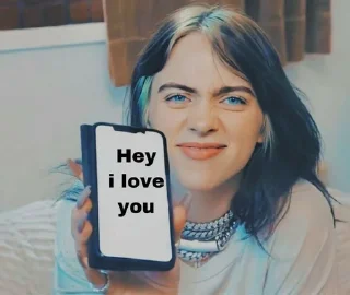 😘 emoji Billie eilish Telegram sticker 21 of 21