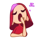 🥱 emoji @Opstickerpacks ✨Red riding Hood 💥❤️ Telegram sticker 11 of 20