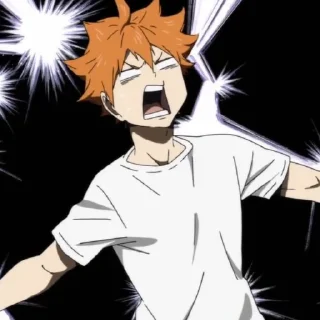 ☀️ emoji Hinata shoyo @anime_stickersidn Telegram sticker 6 of 120