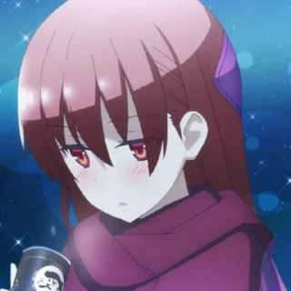 Sticker from yuzaki tsukasa ; @diarygeo